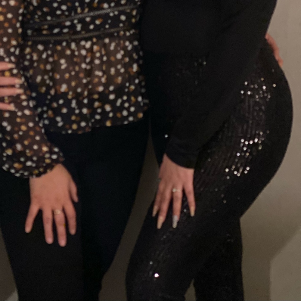 Black sequence pants - Picture 2 of 4